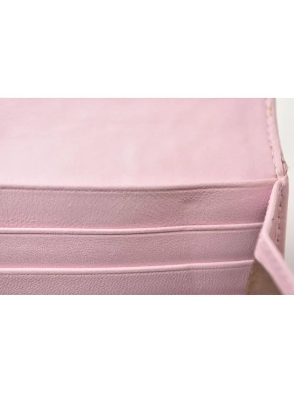 Bottega Veneta Wallet Continental Pink Embroidery
